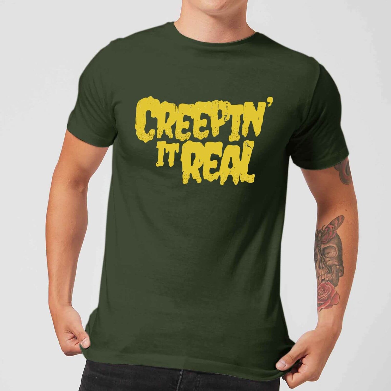 Creepin It Real Men's T-Shirt - Forest Green