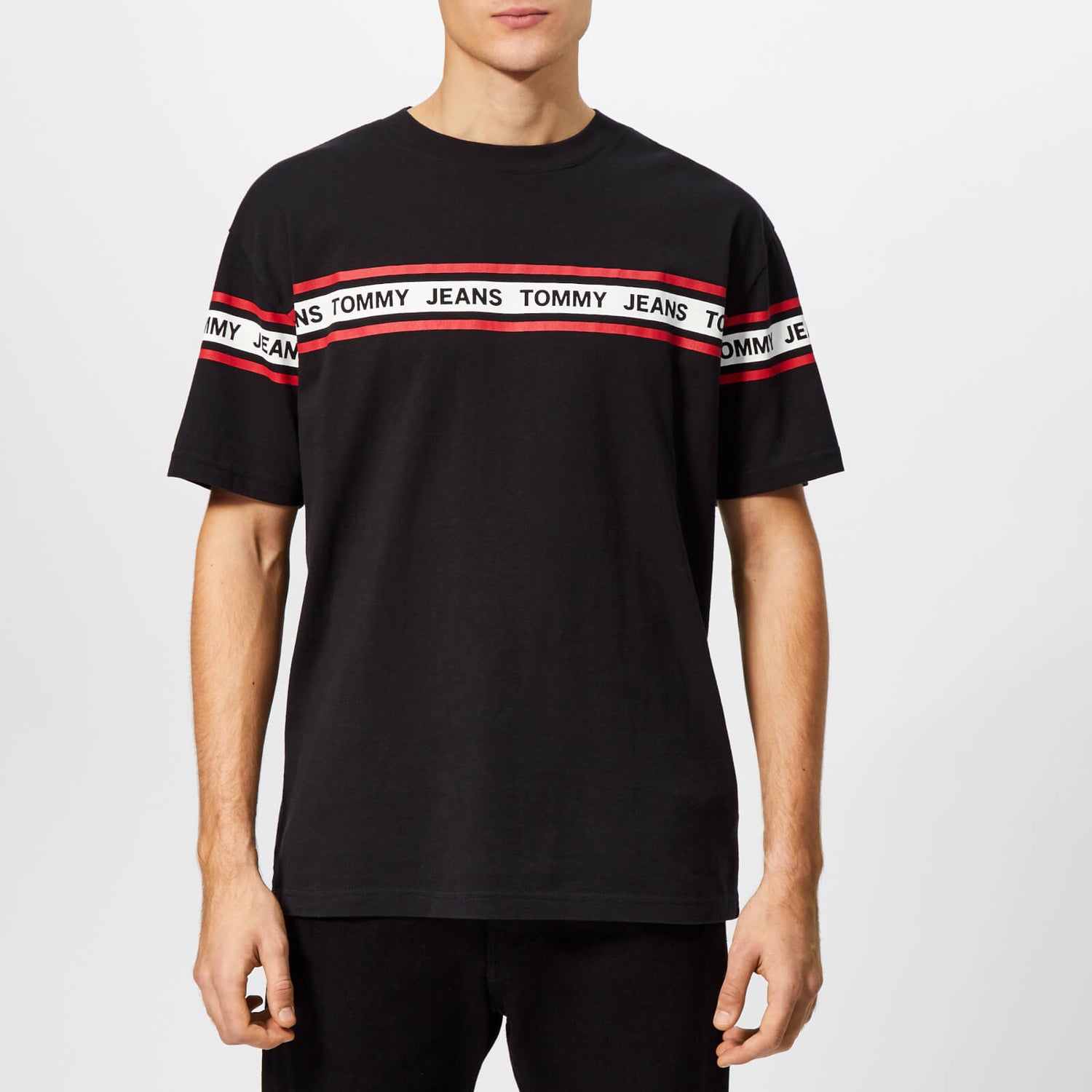 Tommy jeans tape sales detail shirt