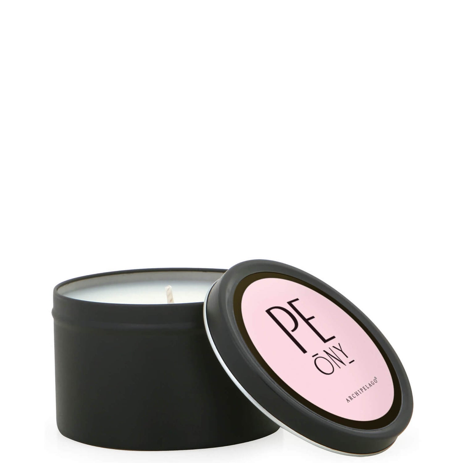 Archipelago Botanicals AB Home Travel Tin Peony Candle 162g LOOKFANTASTIC