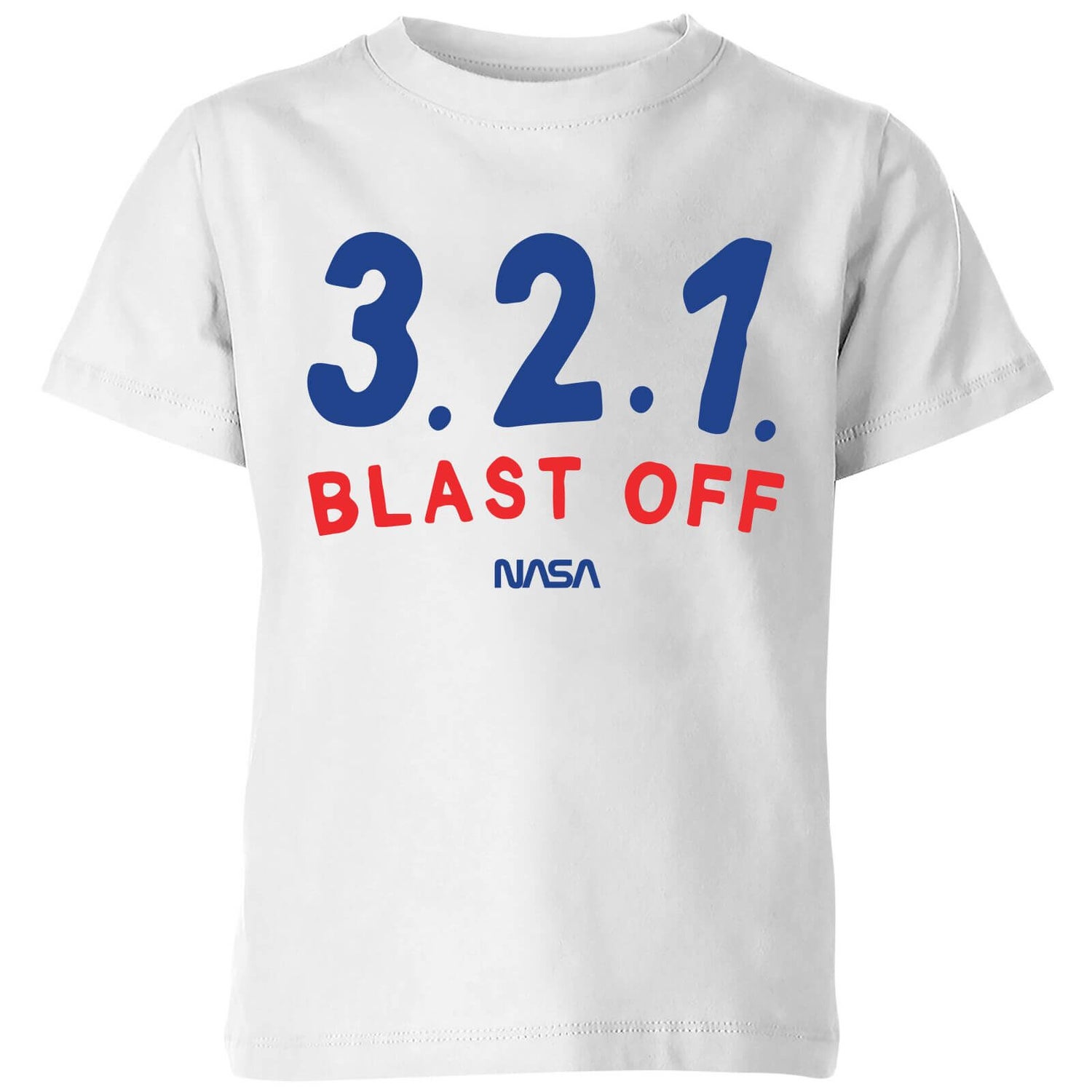 NASA Space Cadets 321 Blast Off Kids T Shirt White IWOOT UK