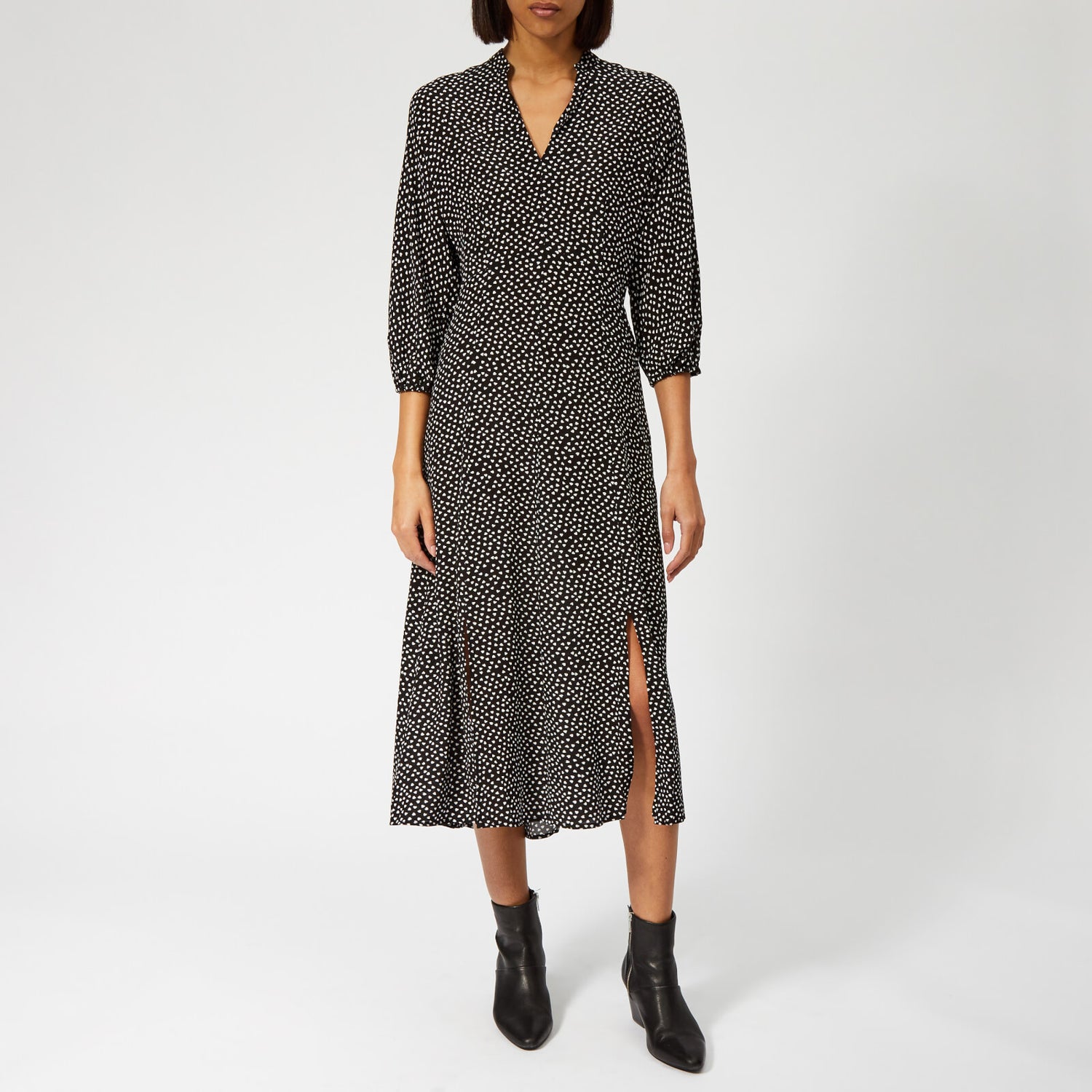 Whistles confetti shop heart midi dress