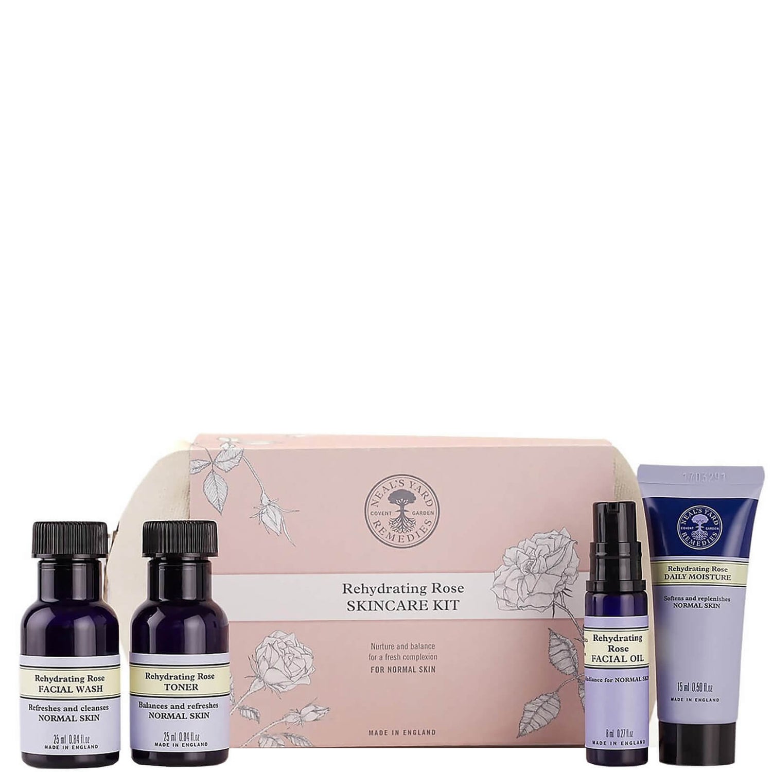 Neal's Yard Remedies Rehydrating Rose Skincare Kit LOOKFANTASTIC