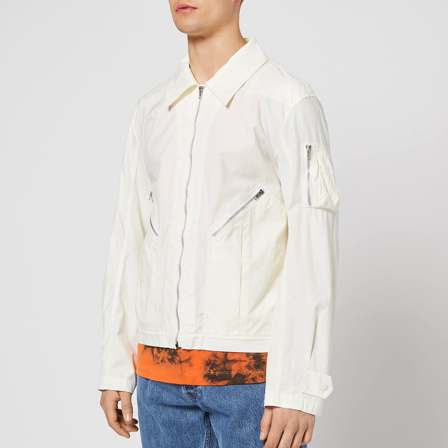 off white aviator jacket
