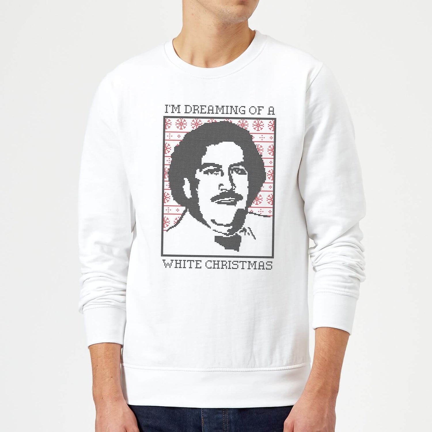 I m Dreaming Of A White Christmas Pablo Escobar Sweatshirt White IWOOT UK