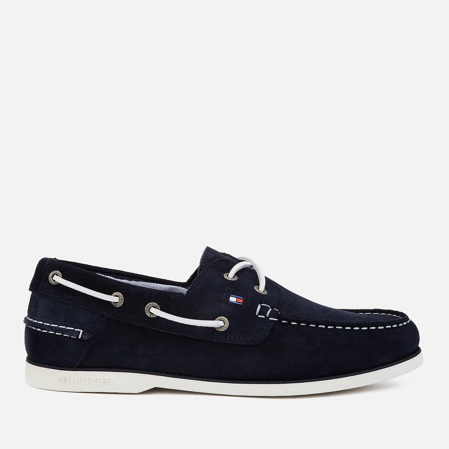 Tommy Hilfiger Men's Classic Suede Boat Shoes Midnight