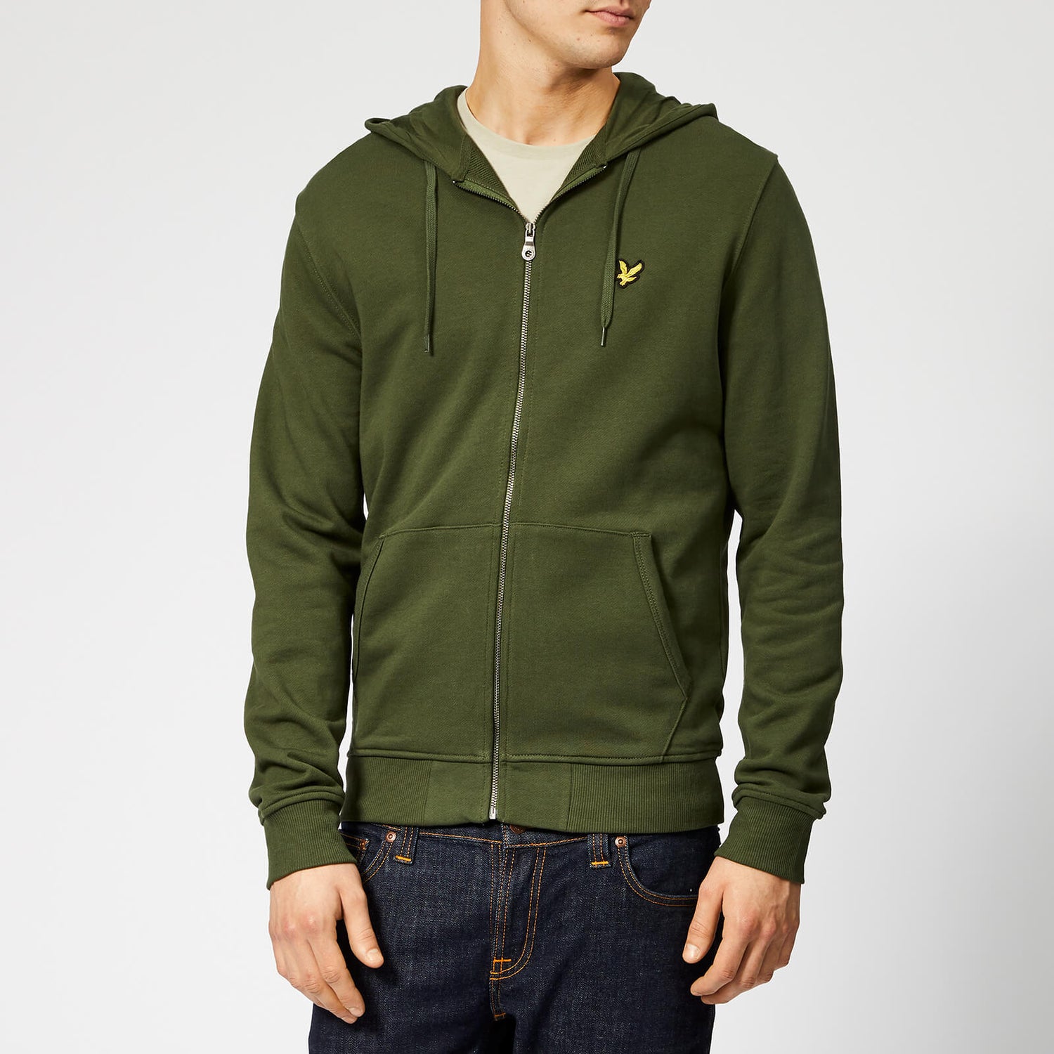 Lyle Scott Men s Zip Through Hoodie Woodland Green TheHut