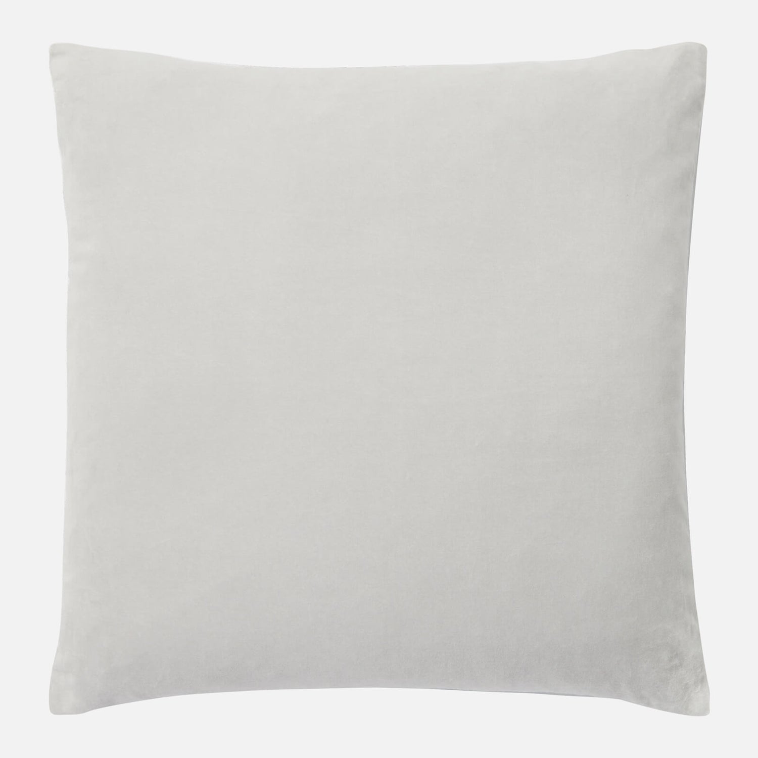 ïn home Feather Filled Velvet Cushion - Silver