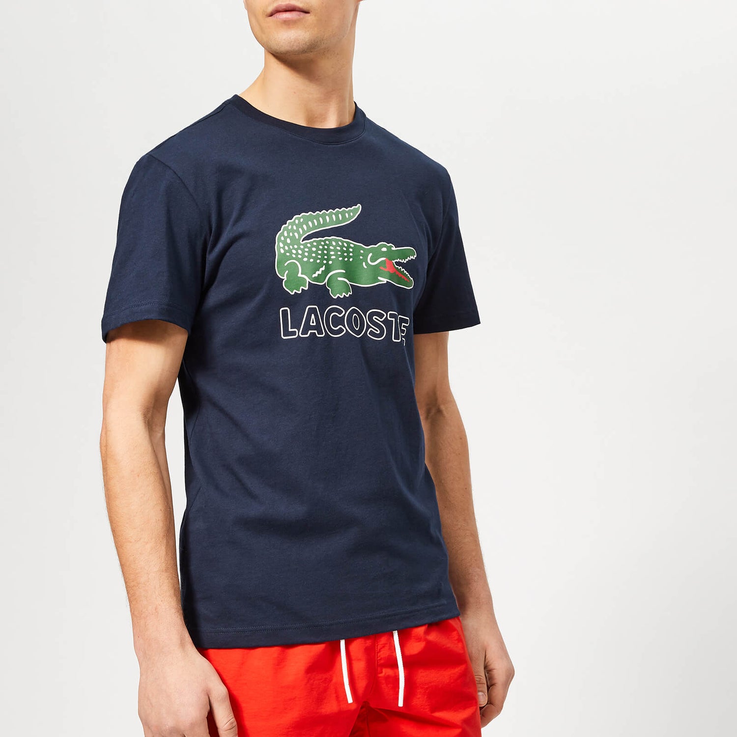 Lacoste Men's Large Logo T-Shirt - Navy | TheHut.com