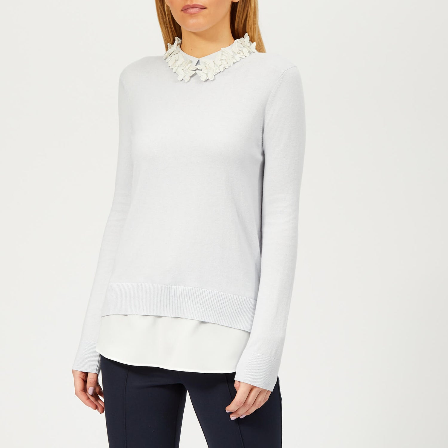 Ted Baker Women s Natsha Mockable Butterfly Jumper Pale Blue TheHut