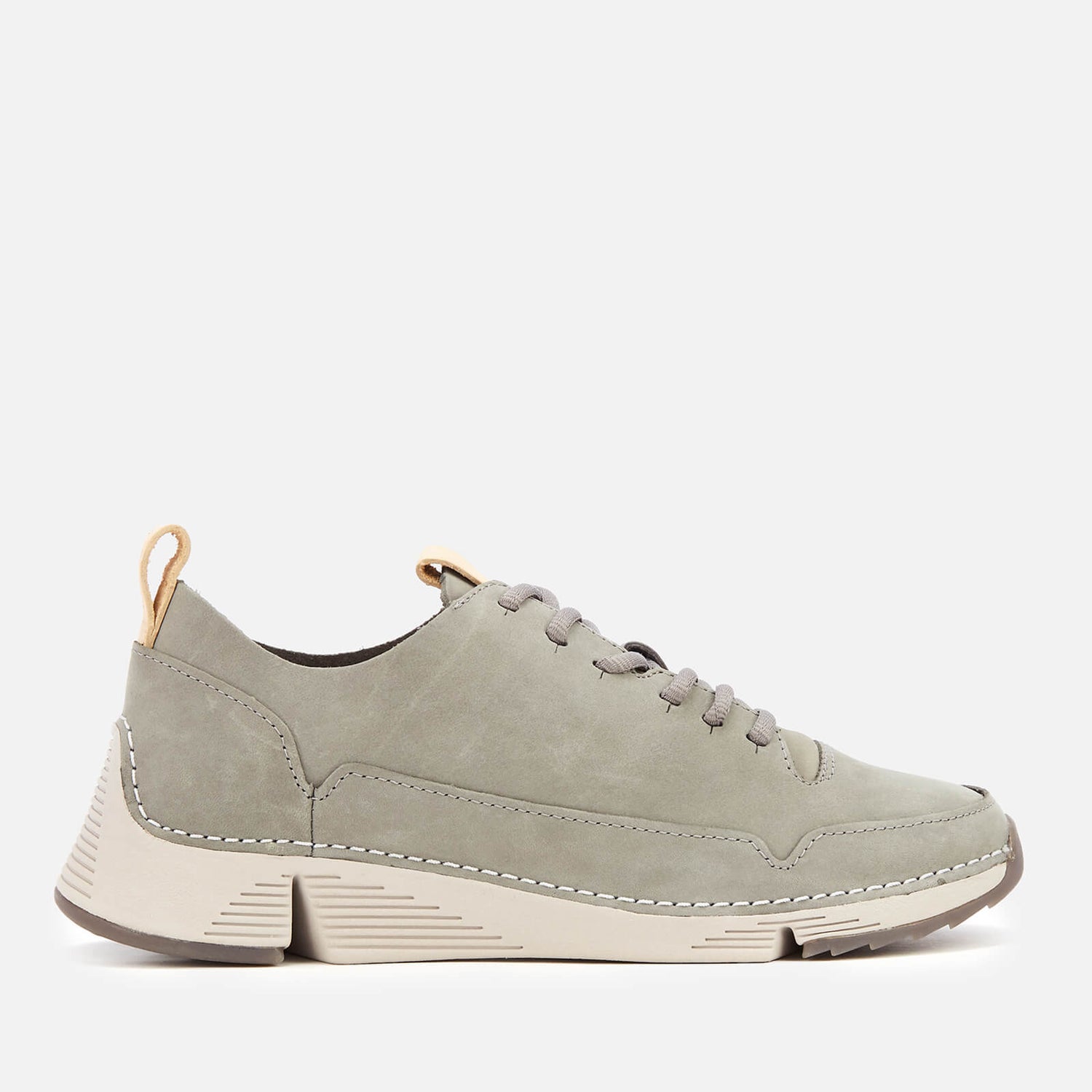Clarks Women s Tri Spark Nubuck Trainers Grey TheHut