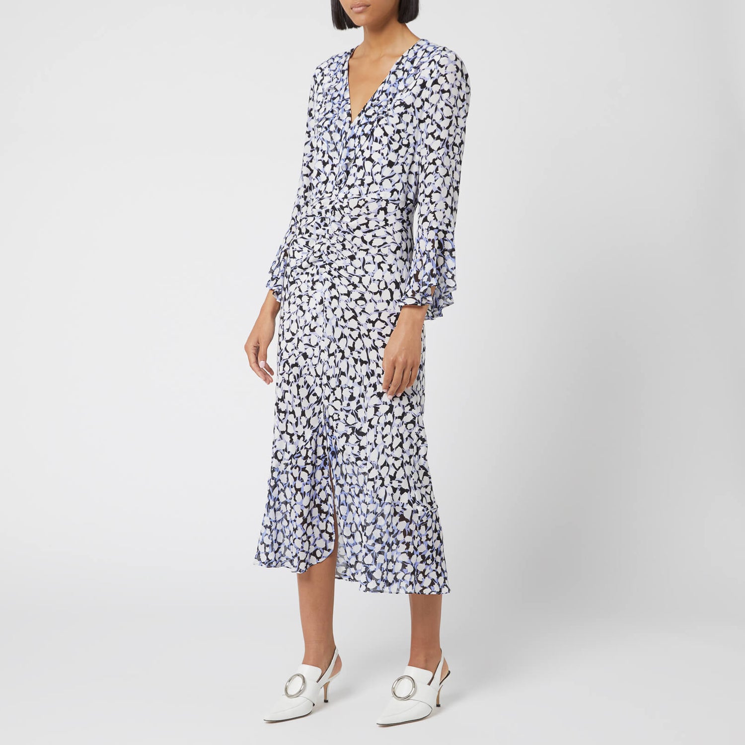 RIXO Women's Coleen Camo Tulip Dress 