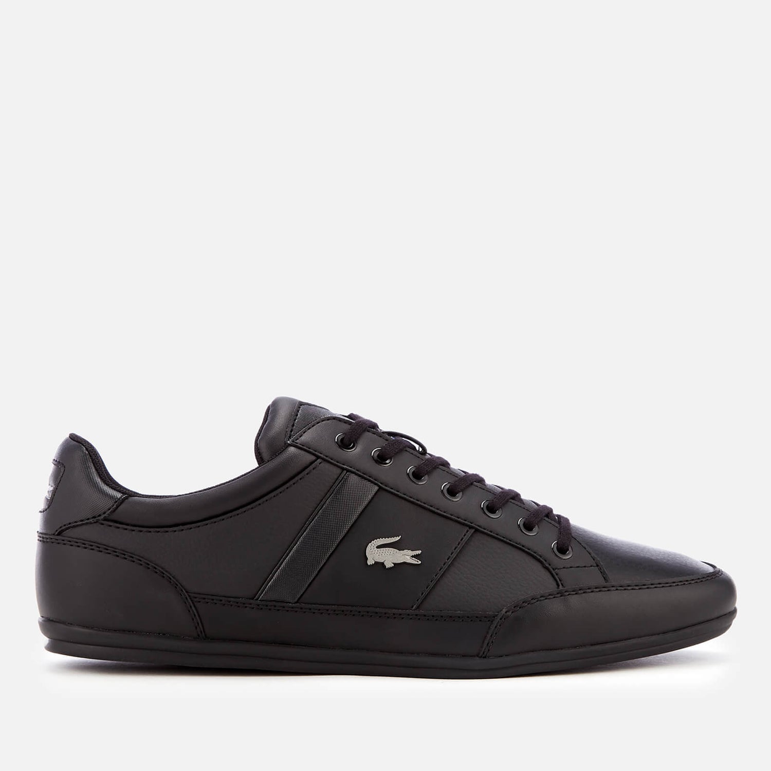 Lacoste Men s Chaymon Bl 1 Leather Low Profile Trainers Black Black TheHut