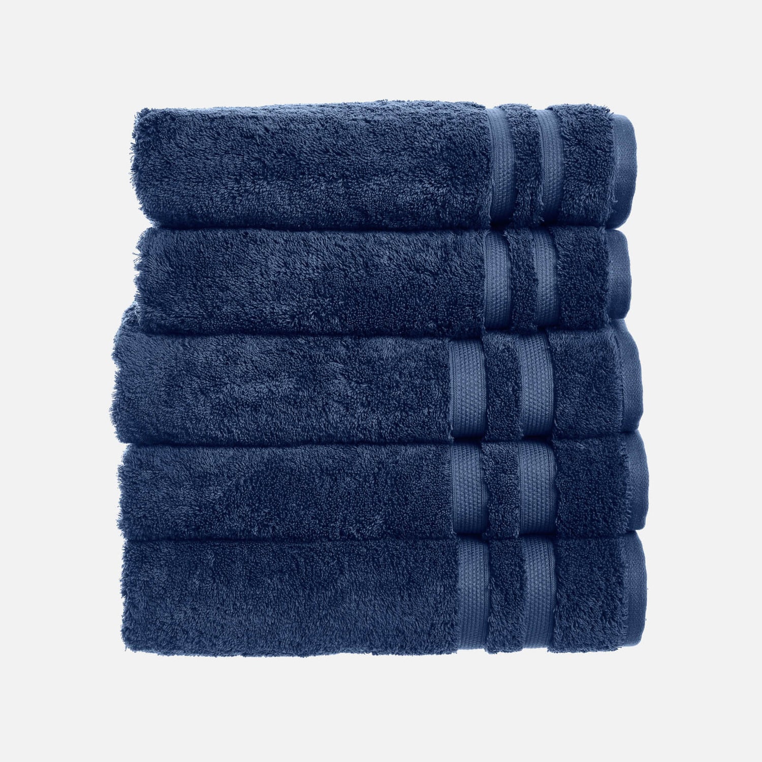 ïn home 100% Egyptian Cotton Pile 5 Piece Towel Bale - Blue