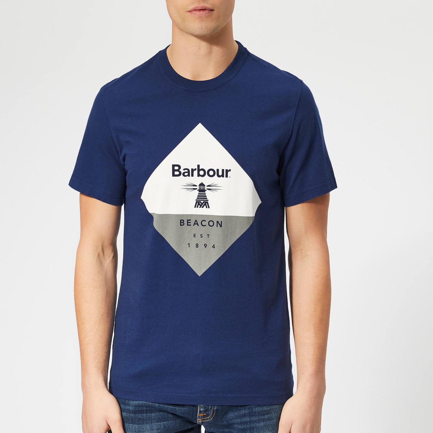 Barbour Beacon Men s Diamond T Shirt Regal Blue TheHut