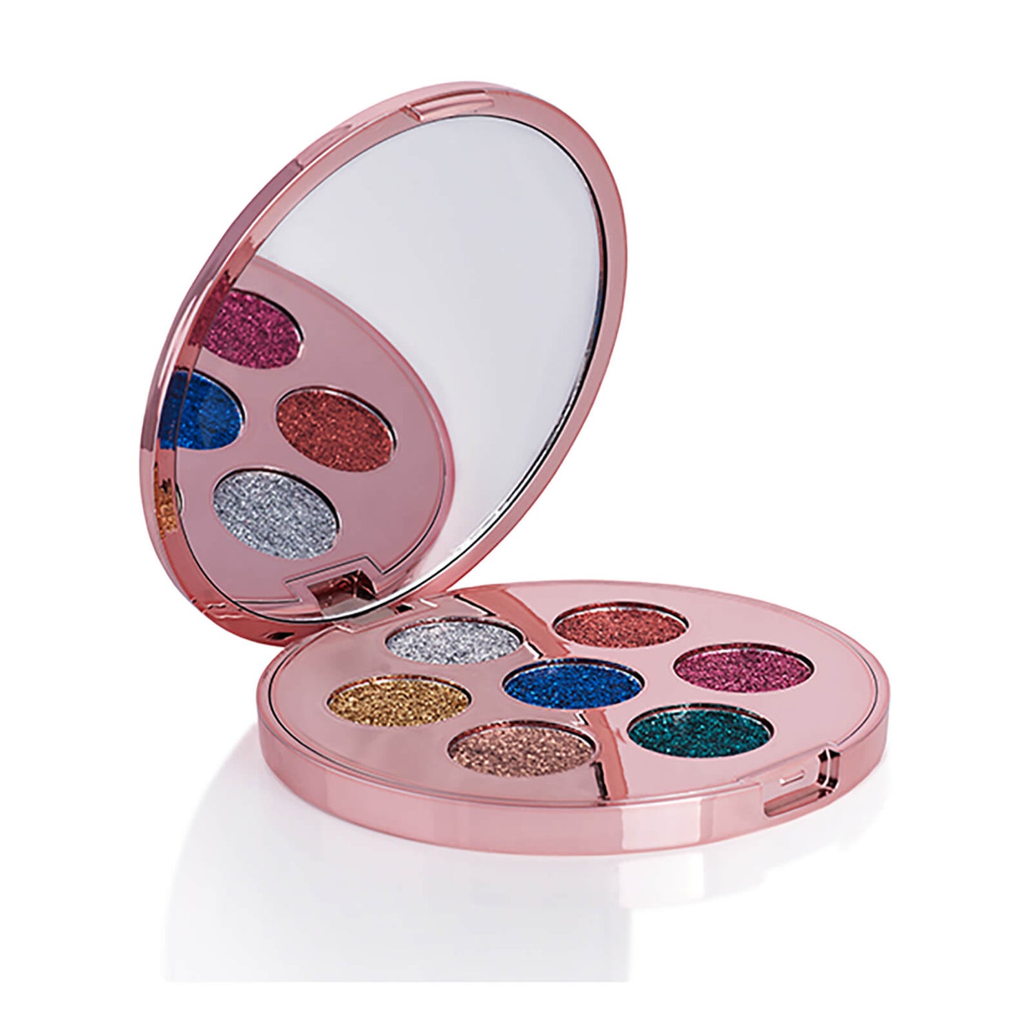 Pressed outlet glitter palette