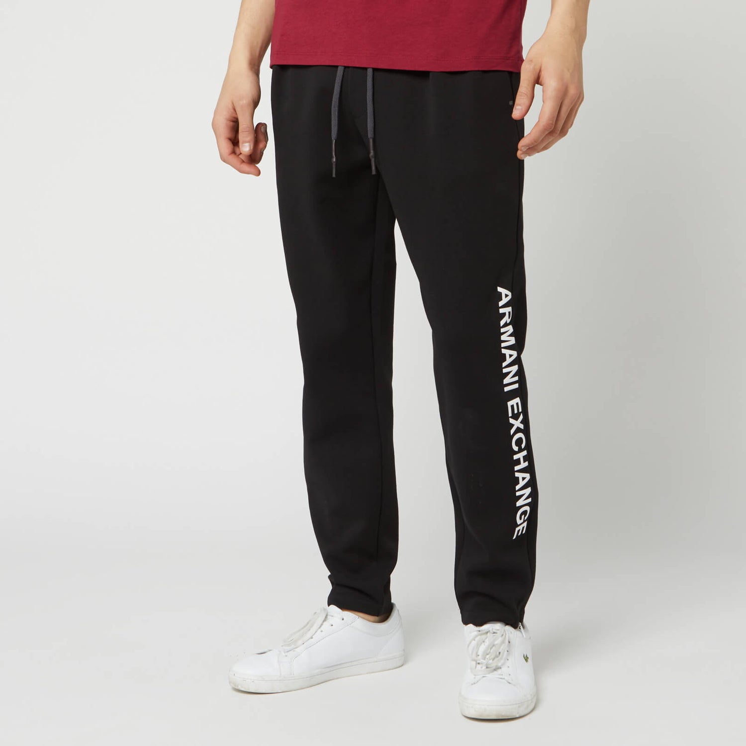 Armani Exchange Men's Leg Logo Sweat Pants - Black | TheHut.com