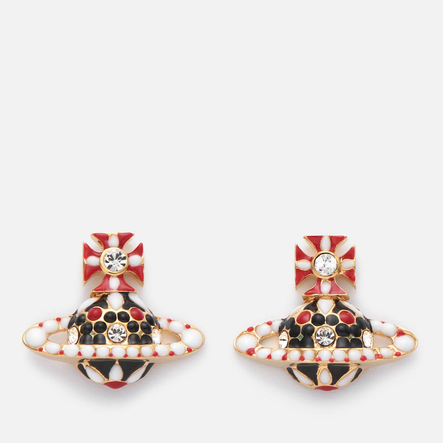 Vivienne Westwood Women s Gabriella Bas Relief Earrings Crystal
