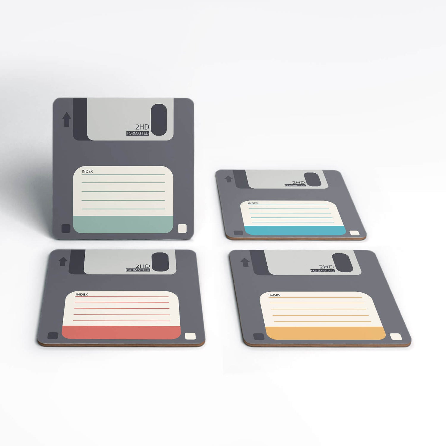 Floppy Disk Coaster Set Homeware - Zavvi US