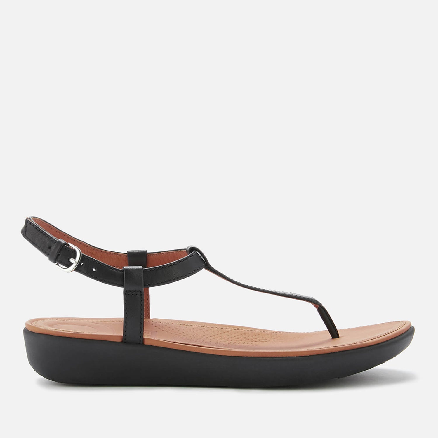 FitFlop Women's Tia T Bar Sandals - Black | TheHut.com