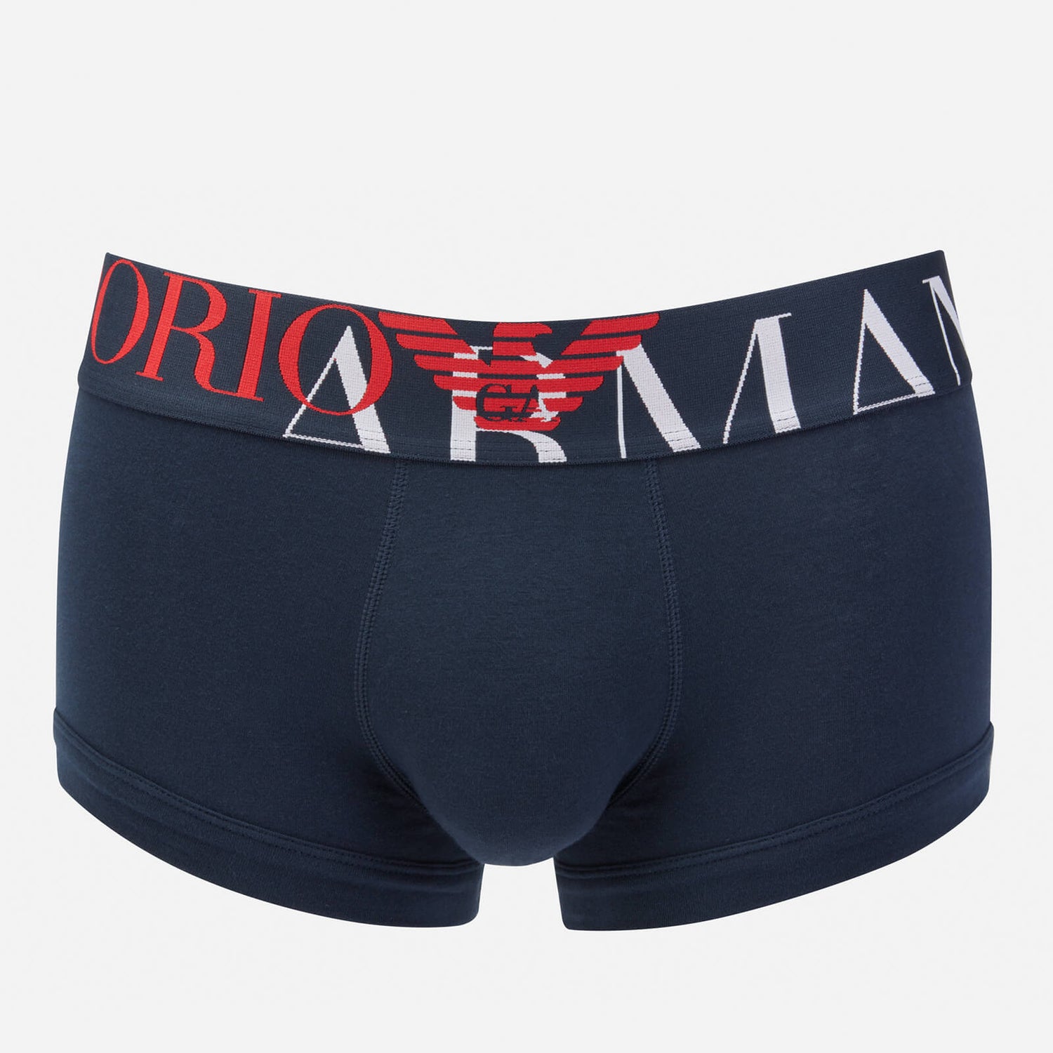 Emporio Armani Men's Large Band Logo Boxer Shorts Black