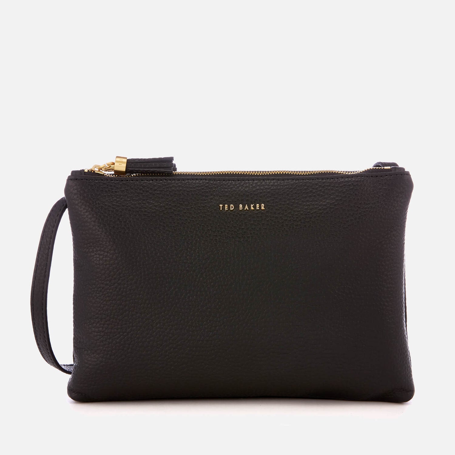 Ted Baker Women s Maceyy Tassel Double Zipped Cross Body Bag Black