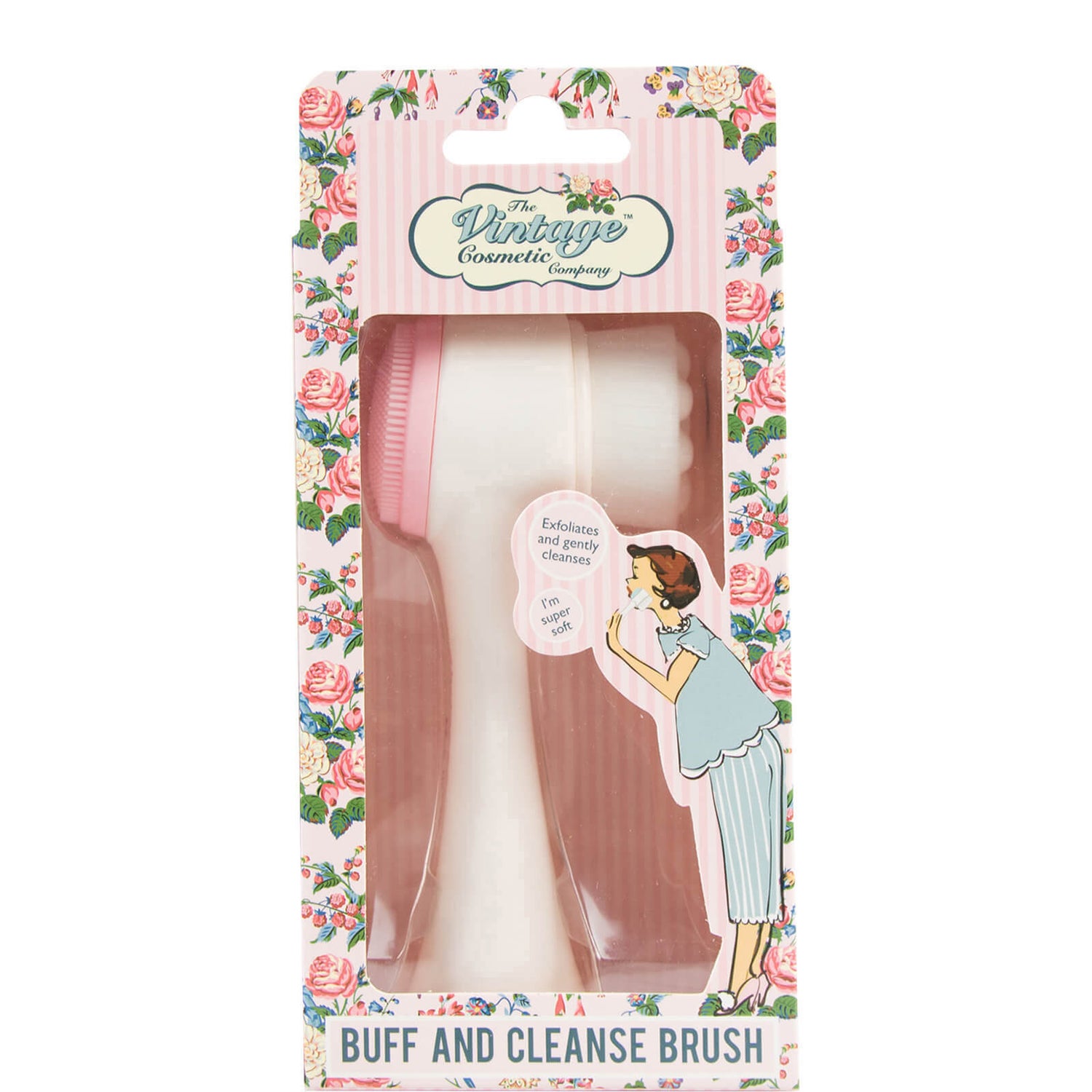 The Vintage Cosmetic Company Buff and Cleanse Brush LOOKFANTASTIC