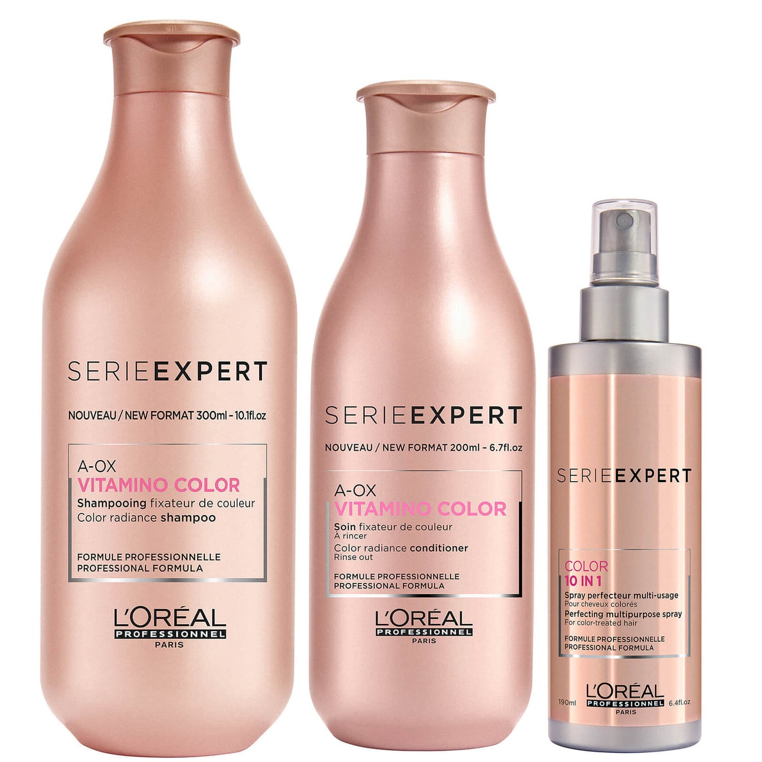 L'Oréal Serie Expert Vitamino Color Shampoo, 10-in-1 Trio - GRATIS levering