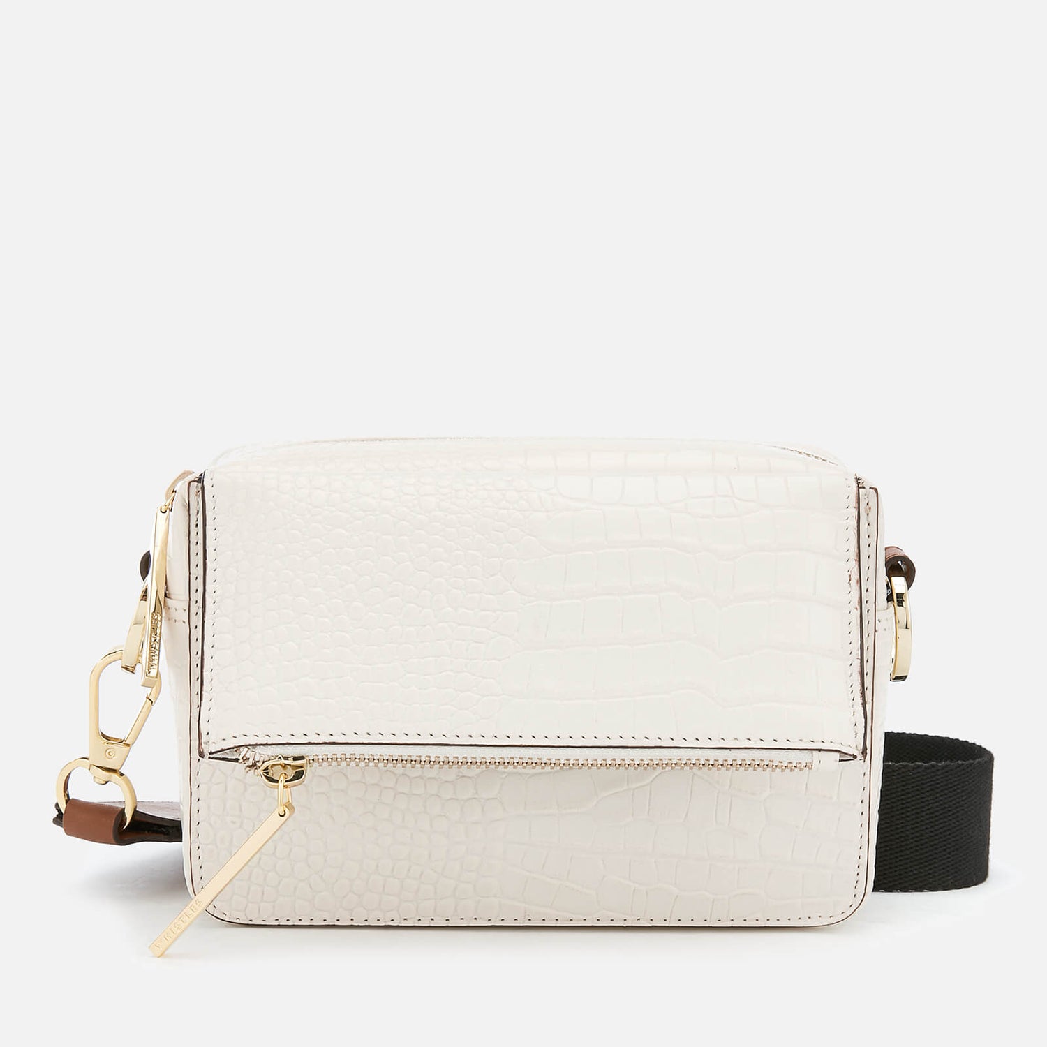 Whistles Women's Millie White Croc Bag White