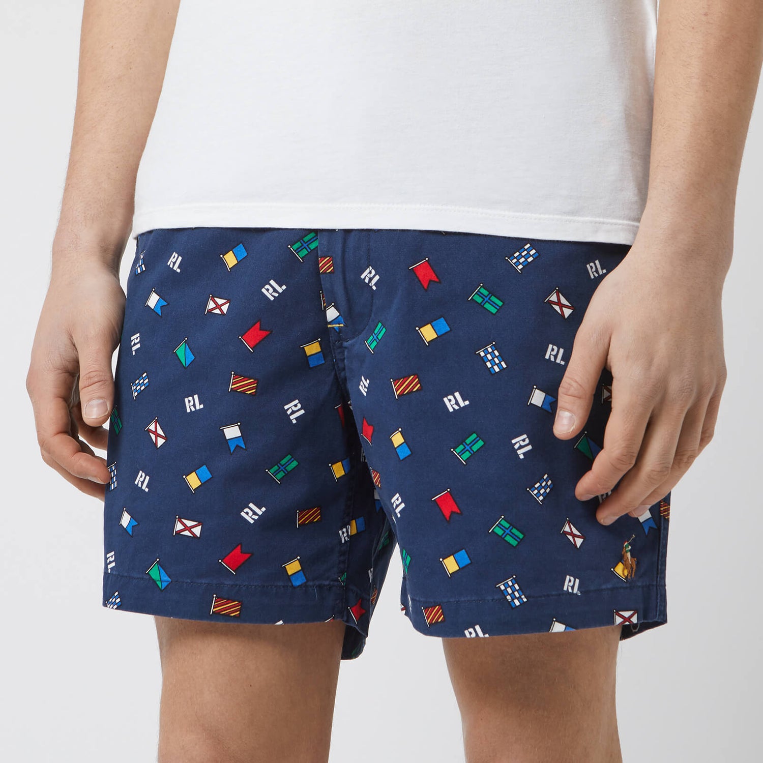 polo flag shorts