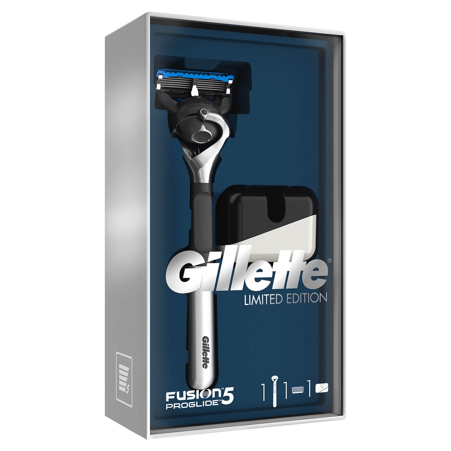 Limited Edition Gillette Fusion5 ProGlide Razor Gift Set - Chrome