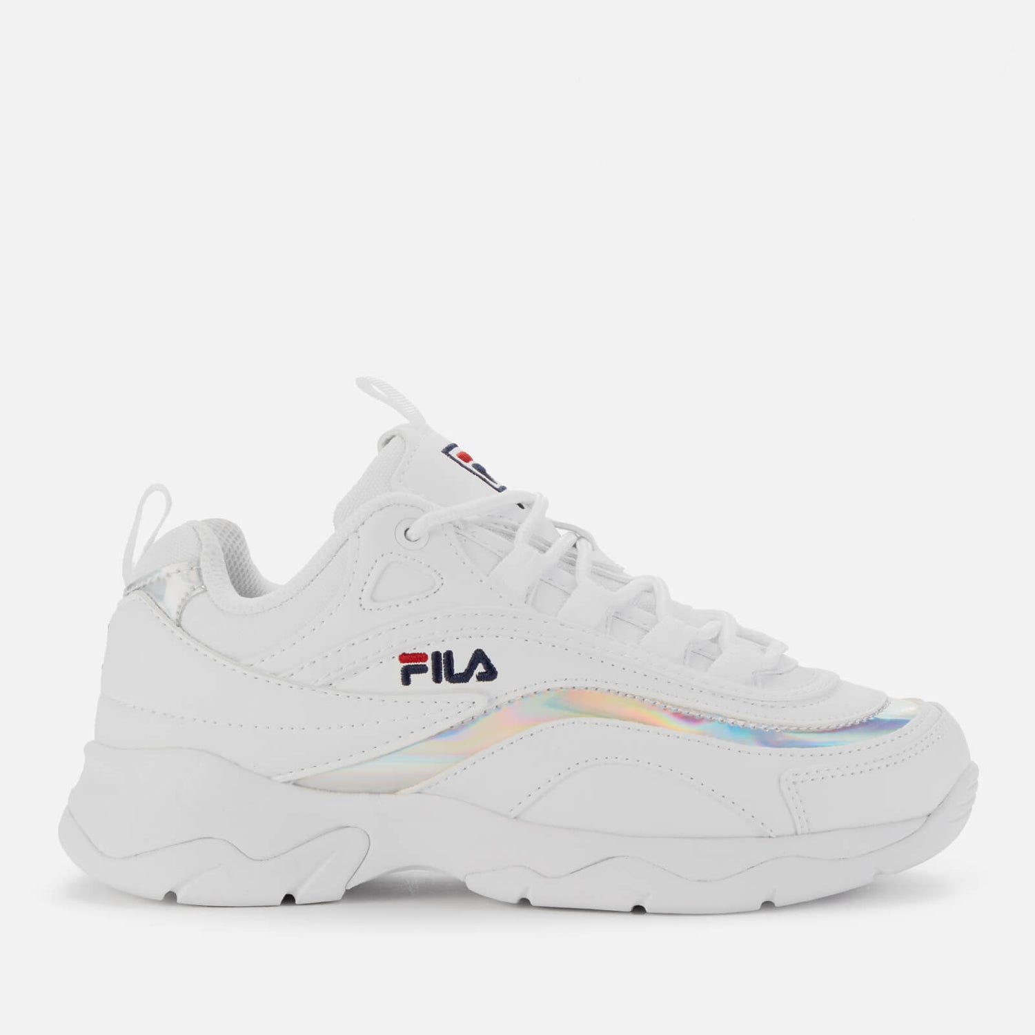 fila alpha ray linear trainers in off white