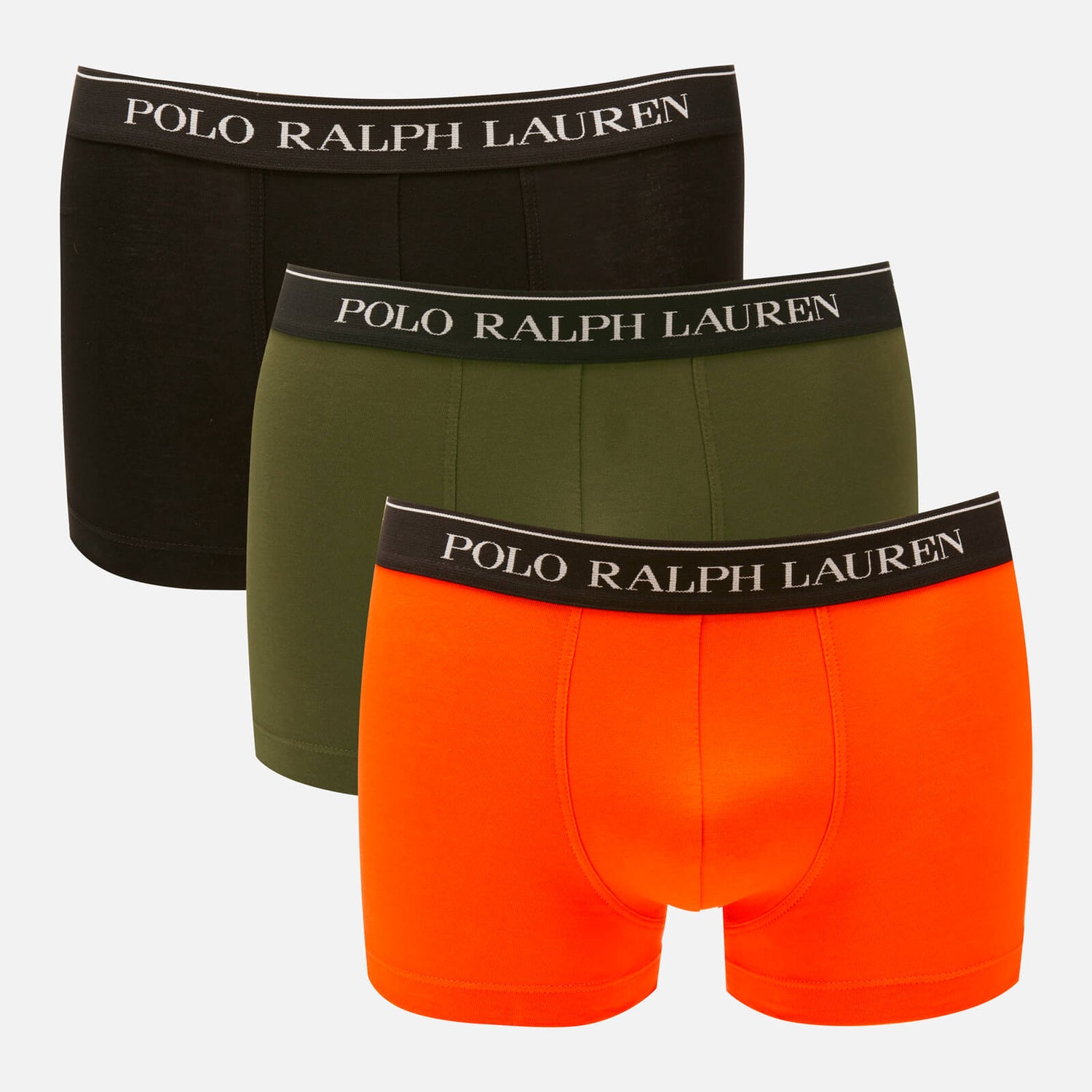 Black Pack of three cotton-blend boxer briefs, Polo Ralph Lauren