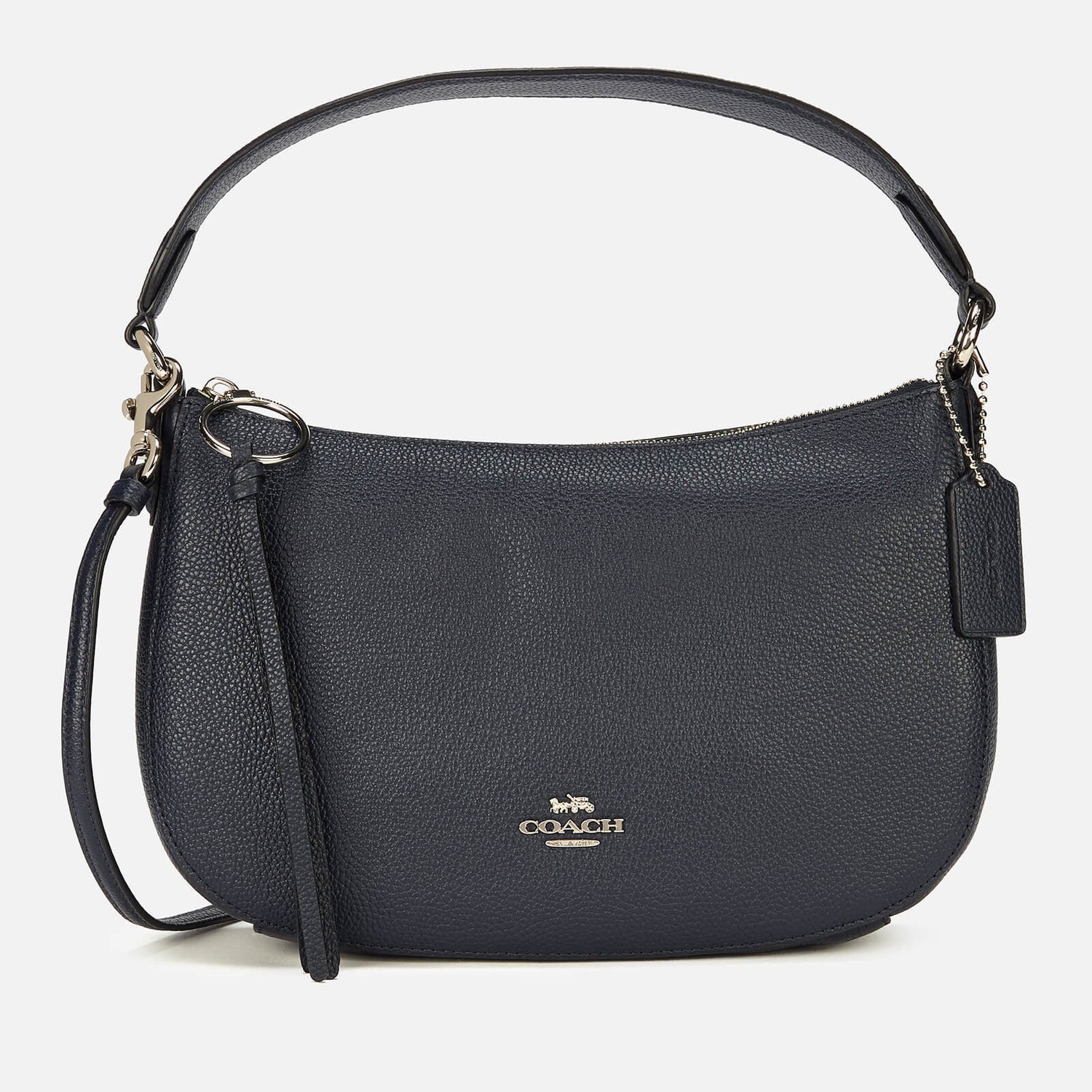 Coach Women's Polished Pebble Leather Sutton Cross Body Bag Midnight Navy