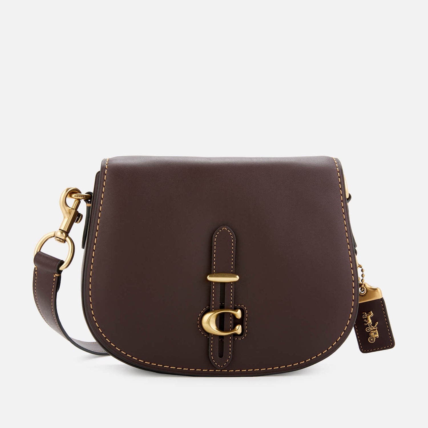 oxblood saddle bag