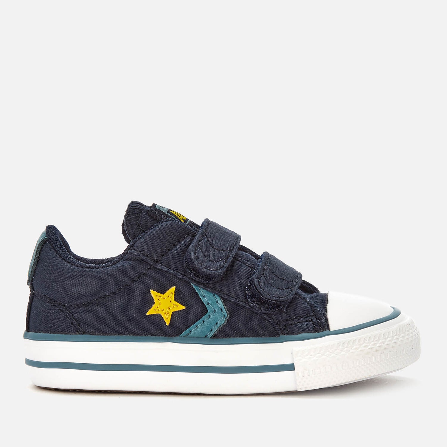 childrens black leather velcro converse