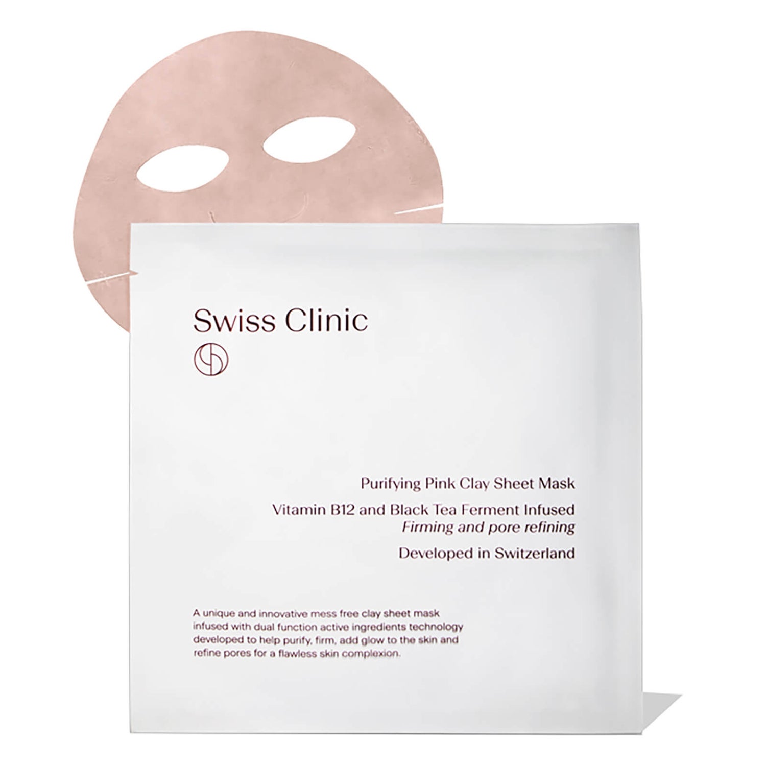 Swiss Clinic Purifying Pink Clay Sheet Mask 34g