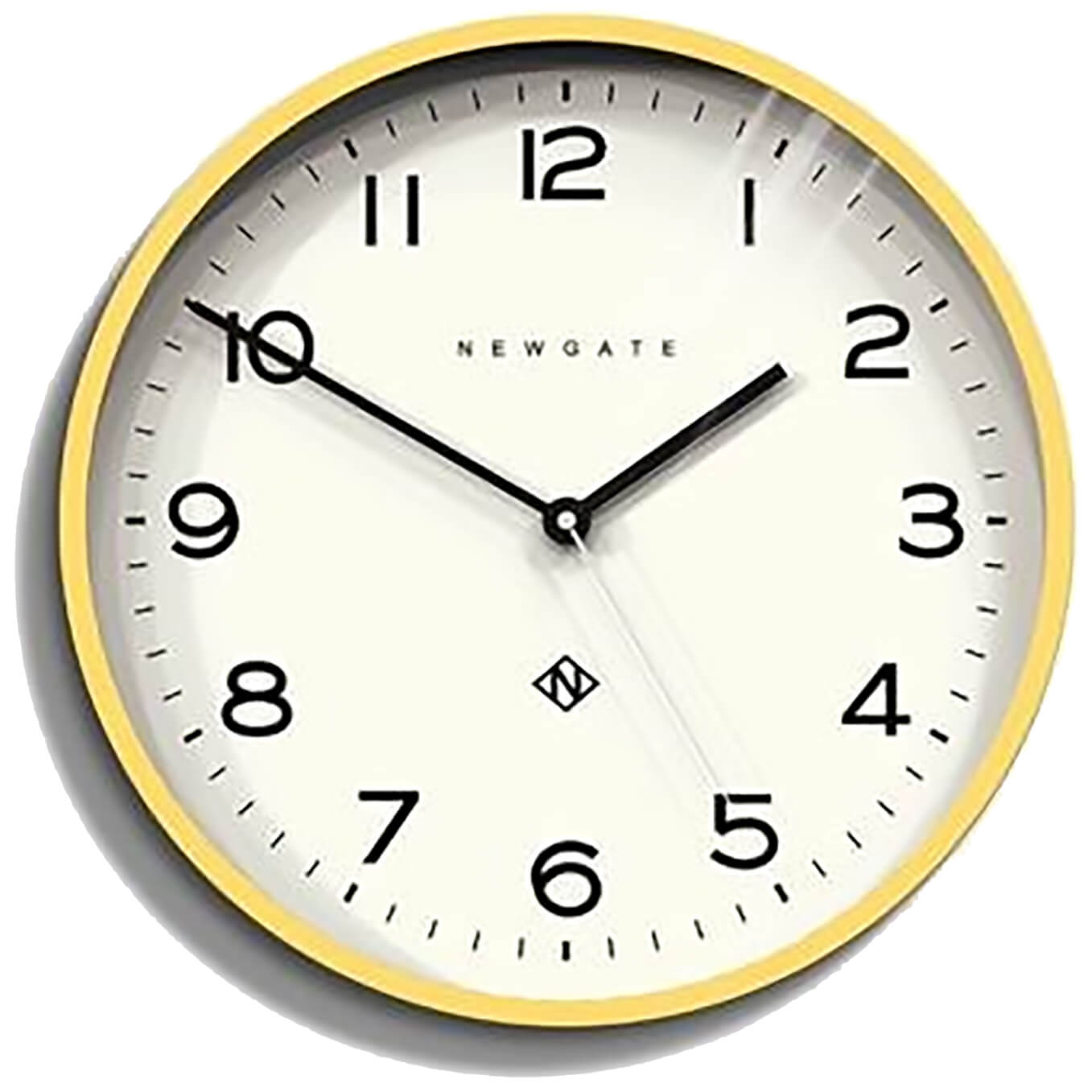 Newgate Number Three Echo Wall Clock - Cheeky Yellow