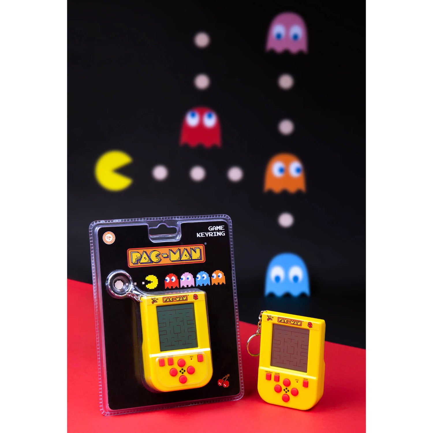 Fizz Creations Portachiavi Gioco PAC-MAN – Gioco Elettronico Ufficiale Con Suoni Originali – Da Portare Sempre Con Te
