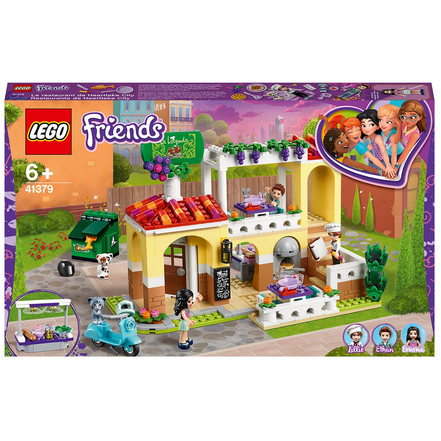 LEGO Friends Heartlake City Restaurant Pizzeria Set (41379) Toys