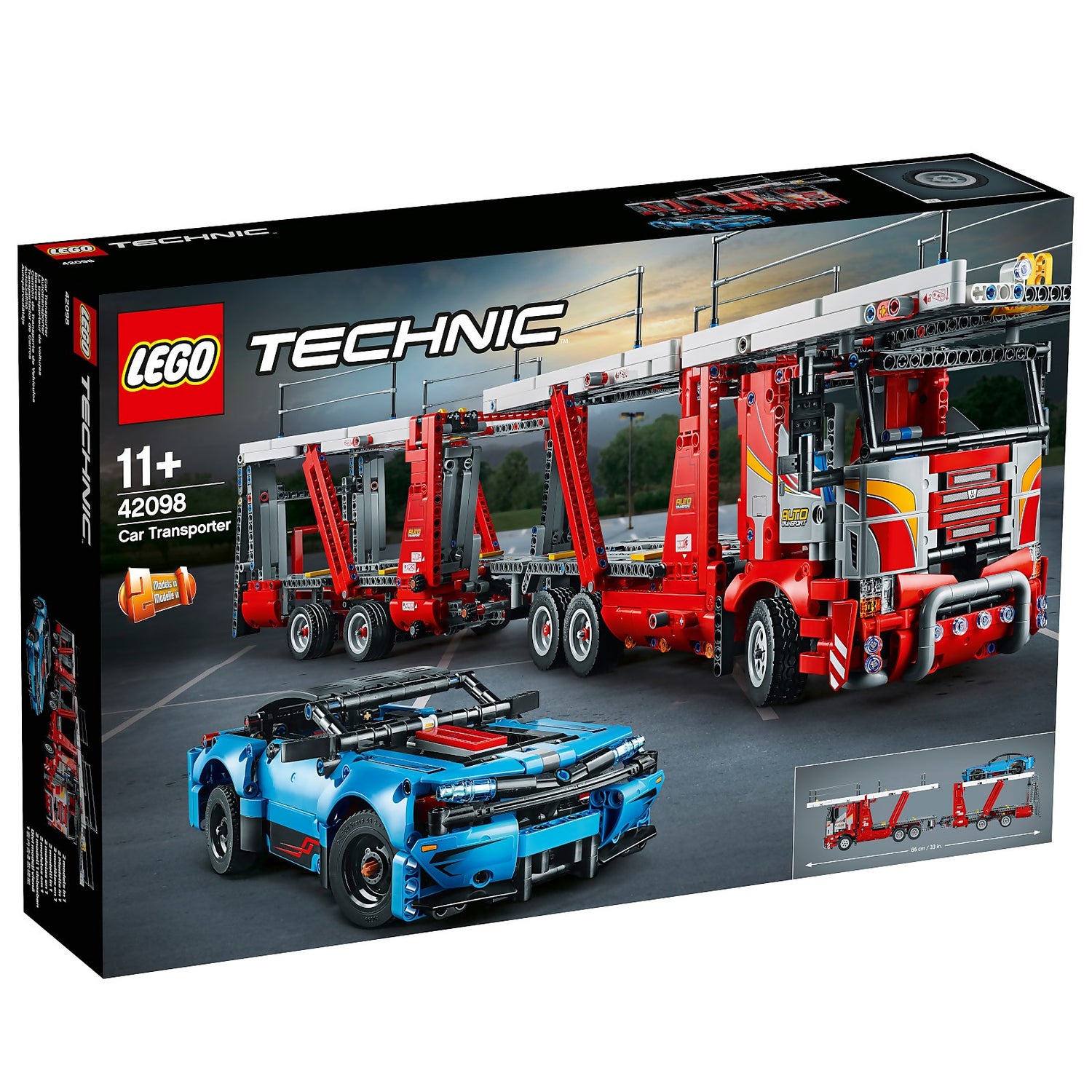 LEGO Technic: Car Transporter 2 in 1 Truck Set (42098) Toys Zavvi US