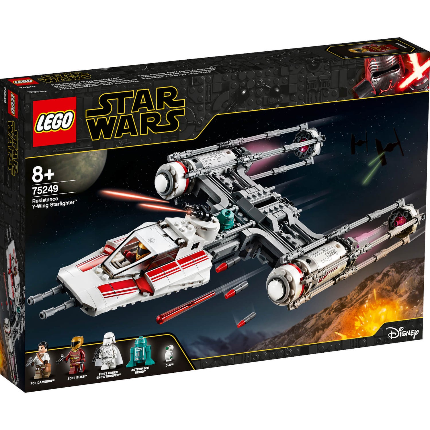 LEGO Star Wars: Resistance Y-Wing Starfighter Set (75249) Toys