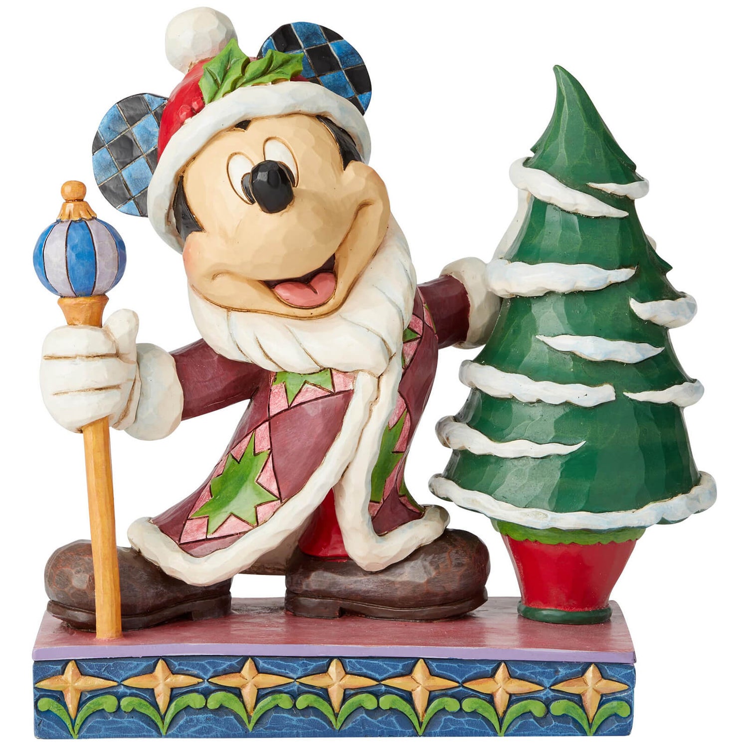 Jolly Ol’ St. Mick, Figurine Mickey Mouse en père Noël (19 cm) – Disney Traditions