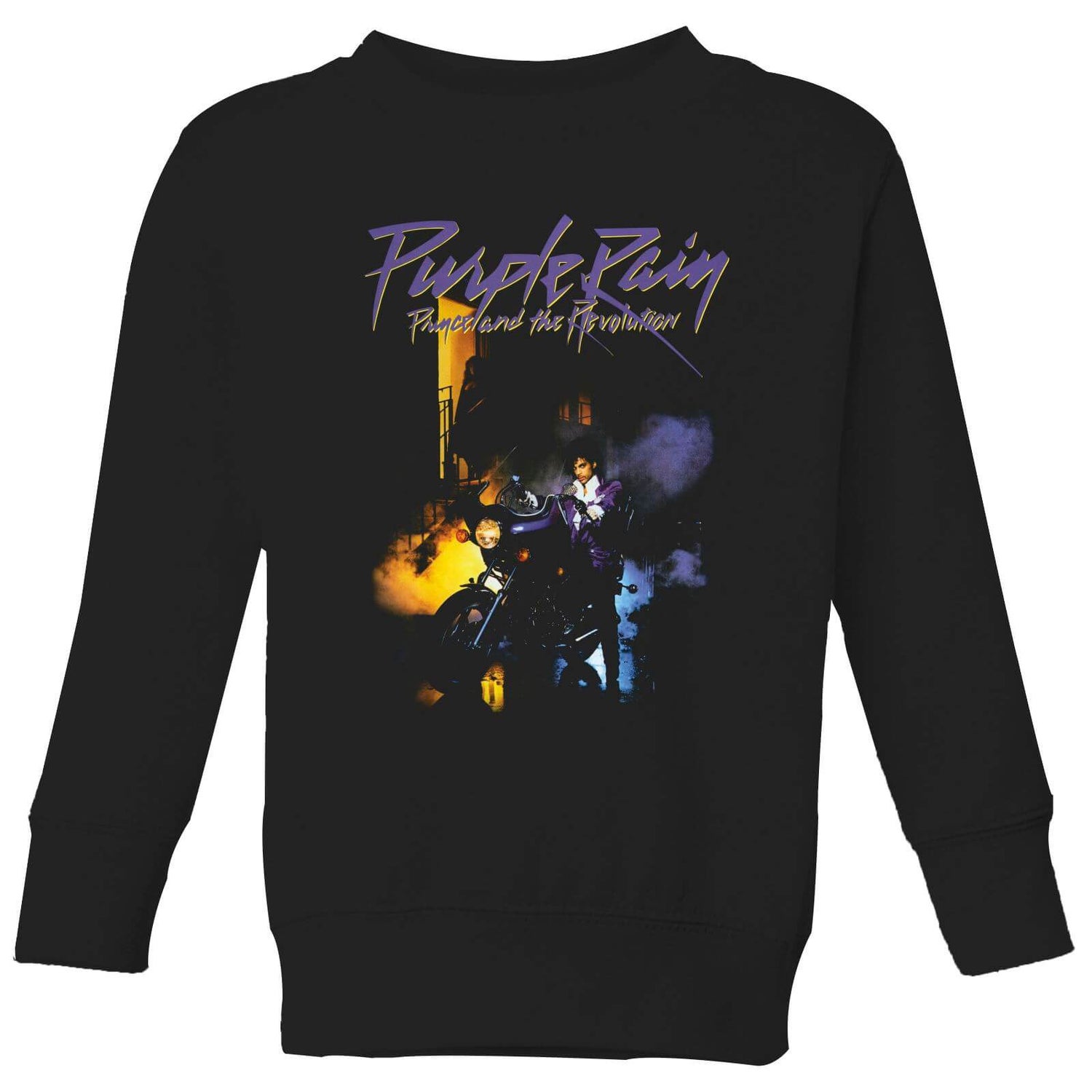 Prince Purple Rain Kids Sweatshirt Black Clothing Zavvi US