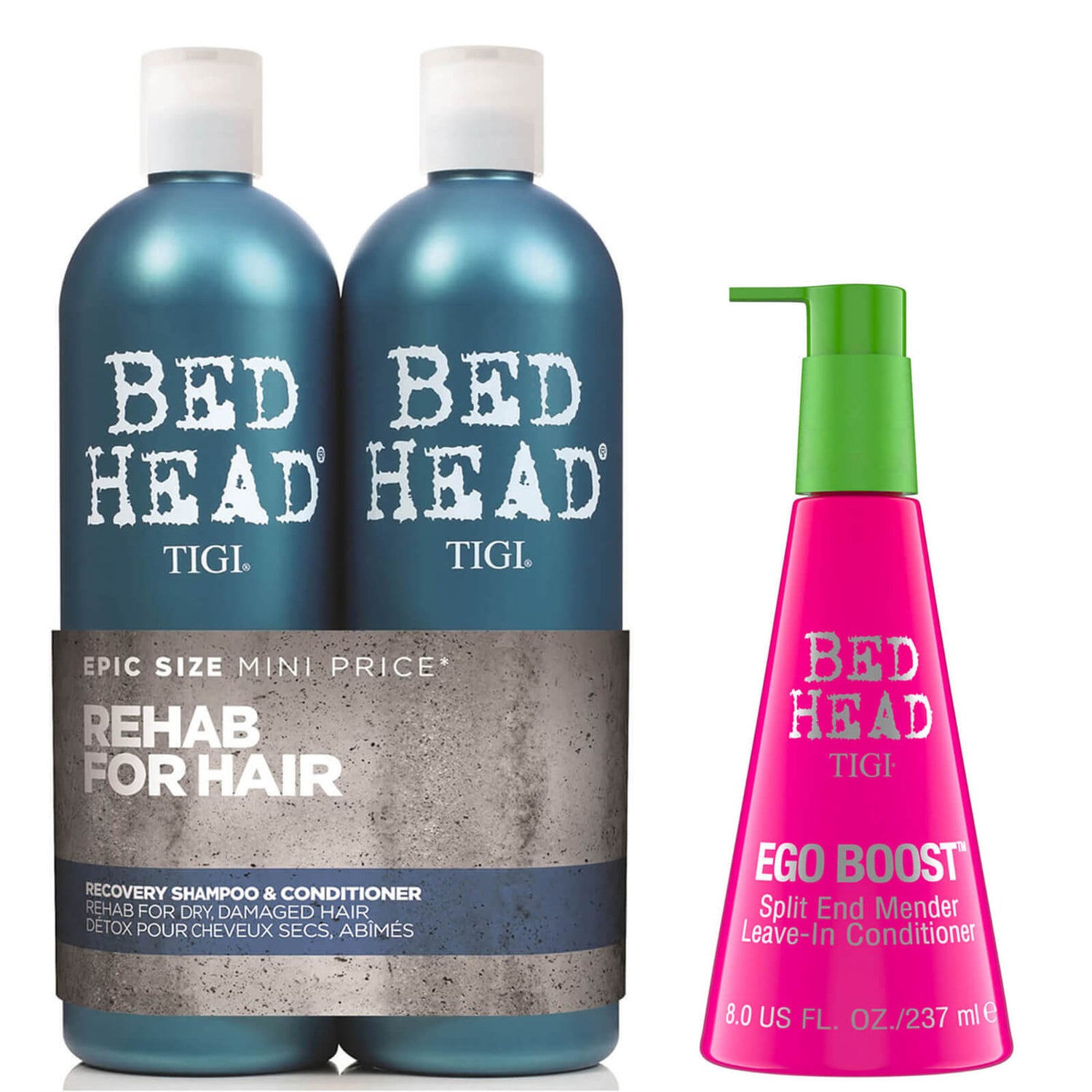 TIGI Bed Head Moisture Shampoo Conditioner and Leave in Conditioner Set