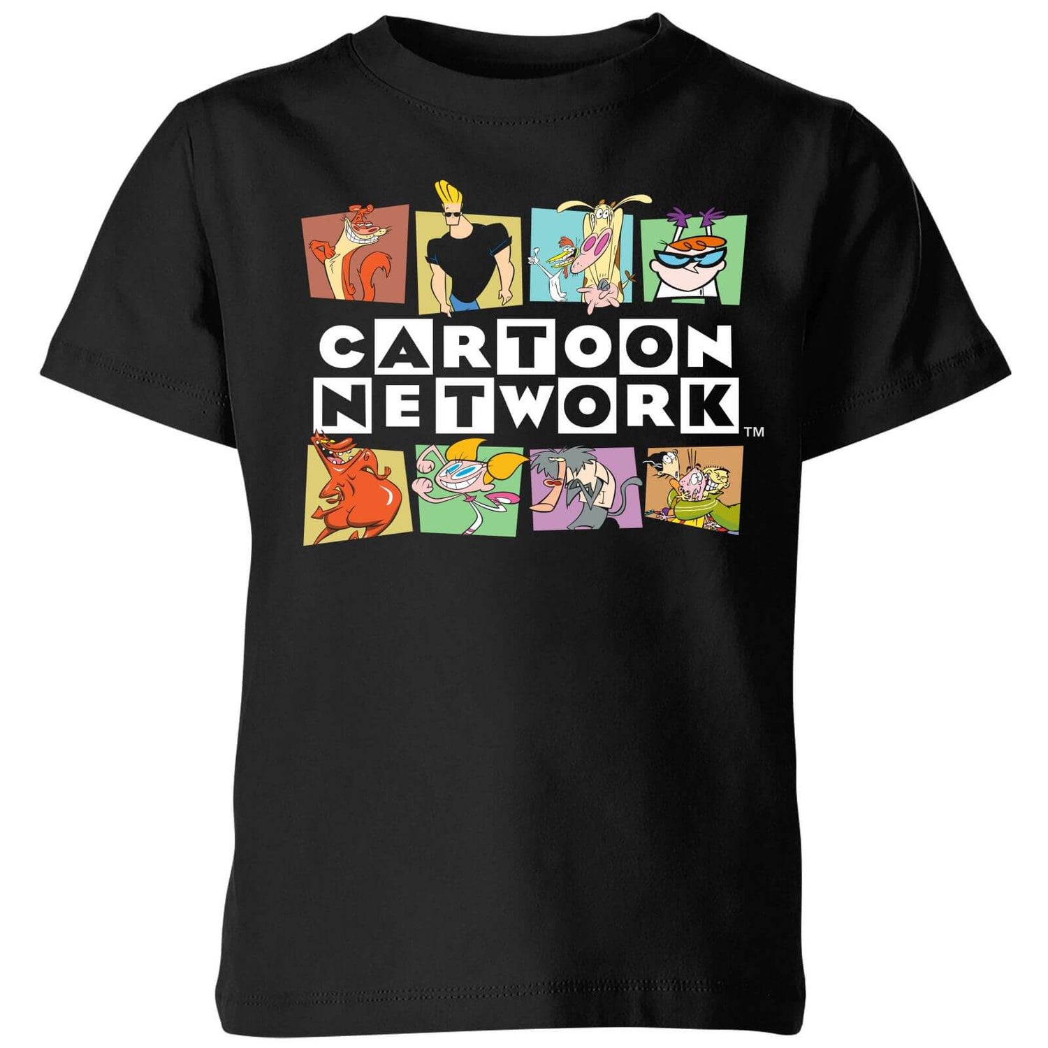Cartoon Network Logo Characters Kids' T-Shirt - Black | My Geek Box