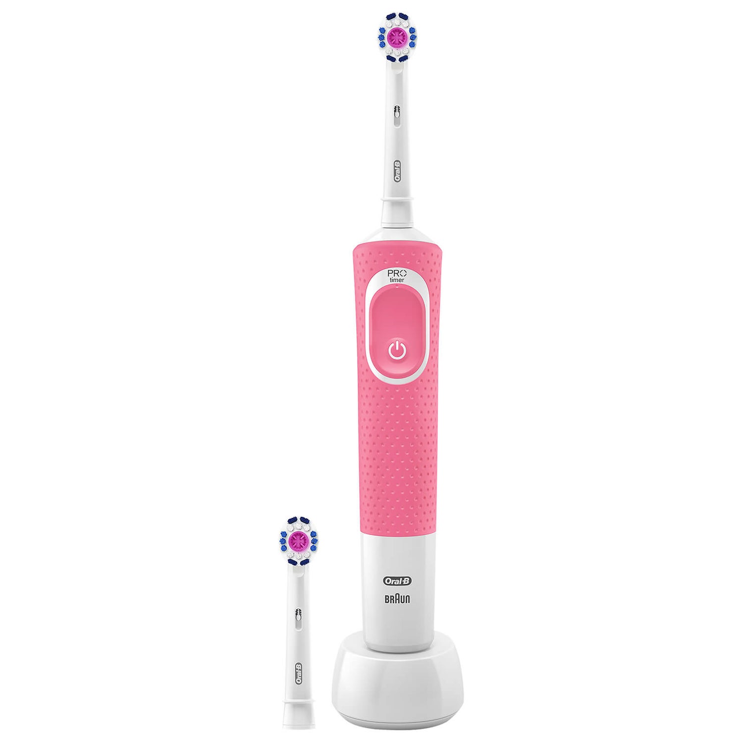 Oral-B Vitality Plus White and Clean Power Handle Electric Toothbrush - Pink