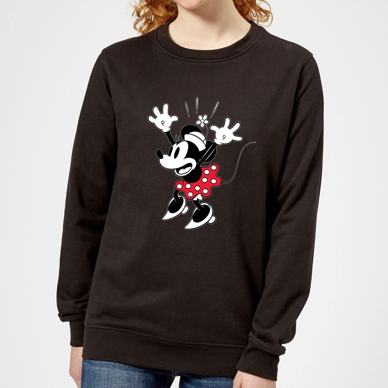 Disney Minnie Mouse Surprise Damen Sweatshirt - Schwarz Clothing