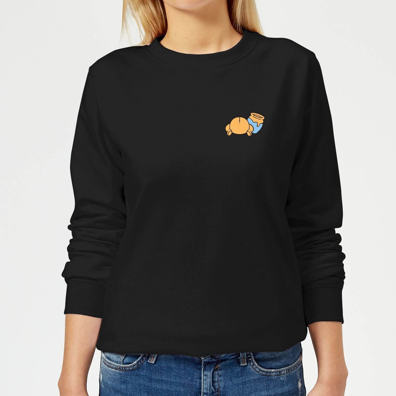 Disney Winnie The Pooh Backside Women's Sweatshirt - Black