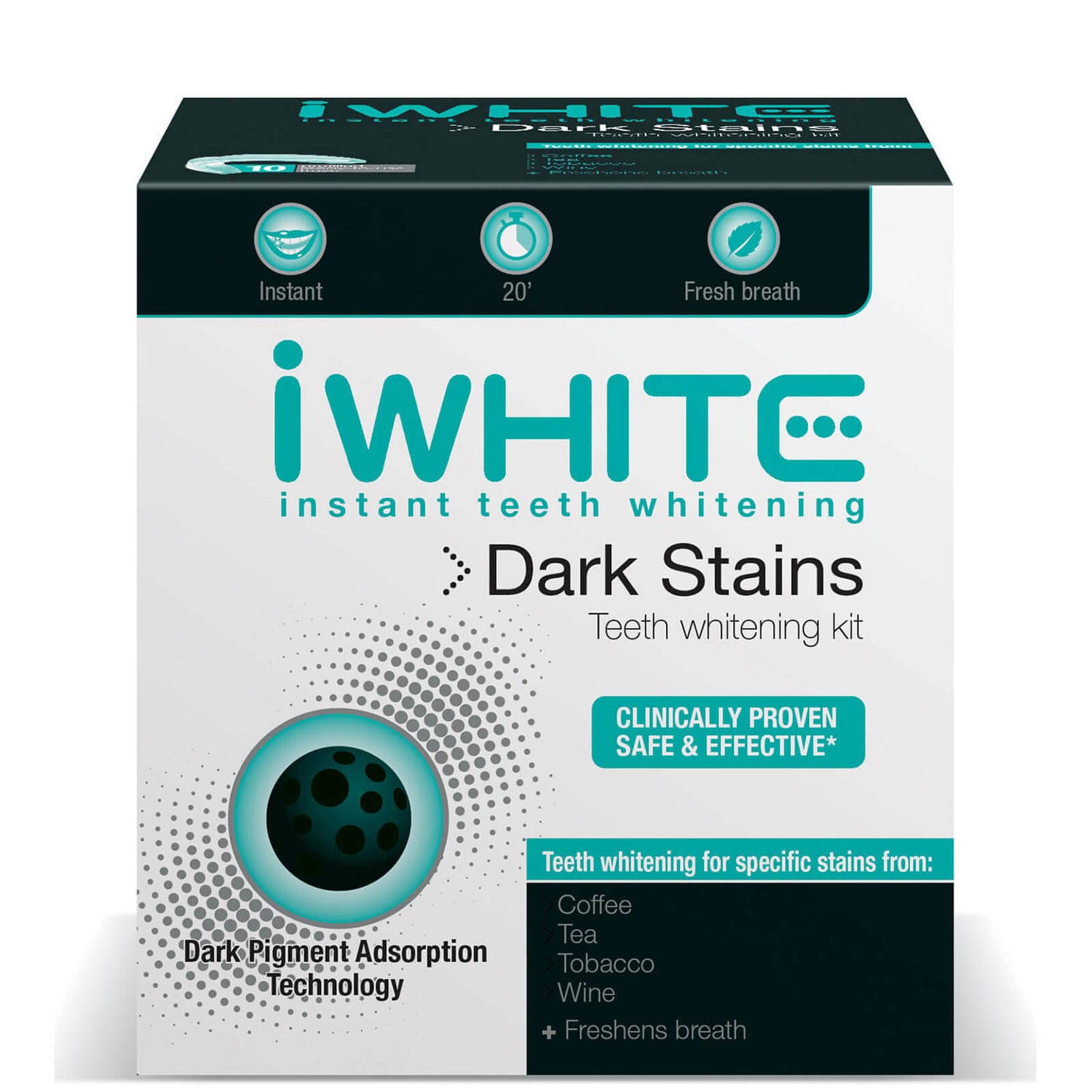 iWhite Instant Dark Stains Teeth Whitening Kit (10 Trays) LOOKFANTASTIC