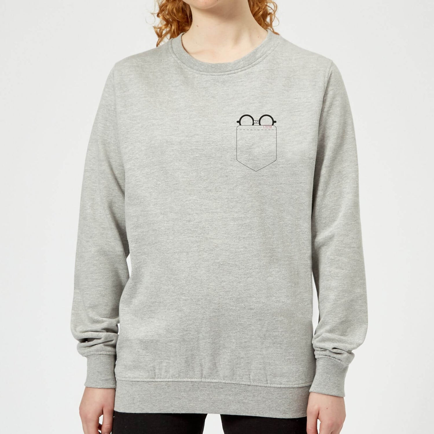 Harry Potter Harry Potter Pocket Glasses Women s Sweatshirt Grey Clothing Zavvi Ireland